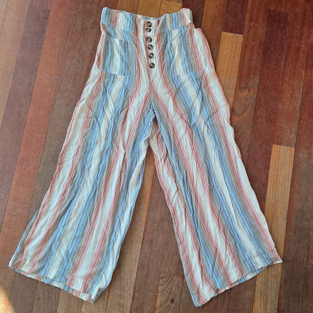 American Eagle Outfitters Multi-Color Striped Palazzo Pants Size Medium